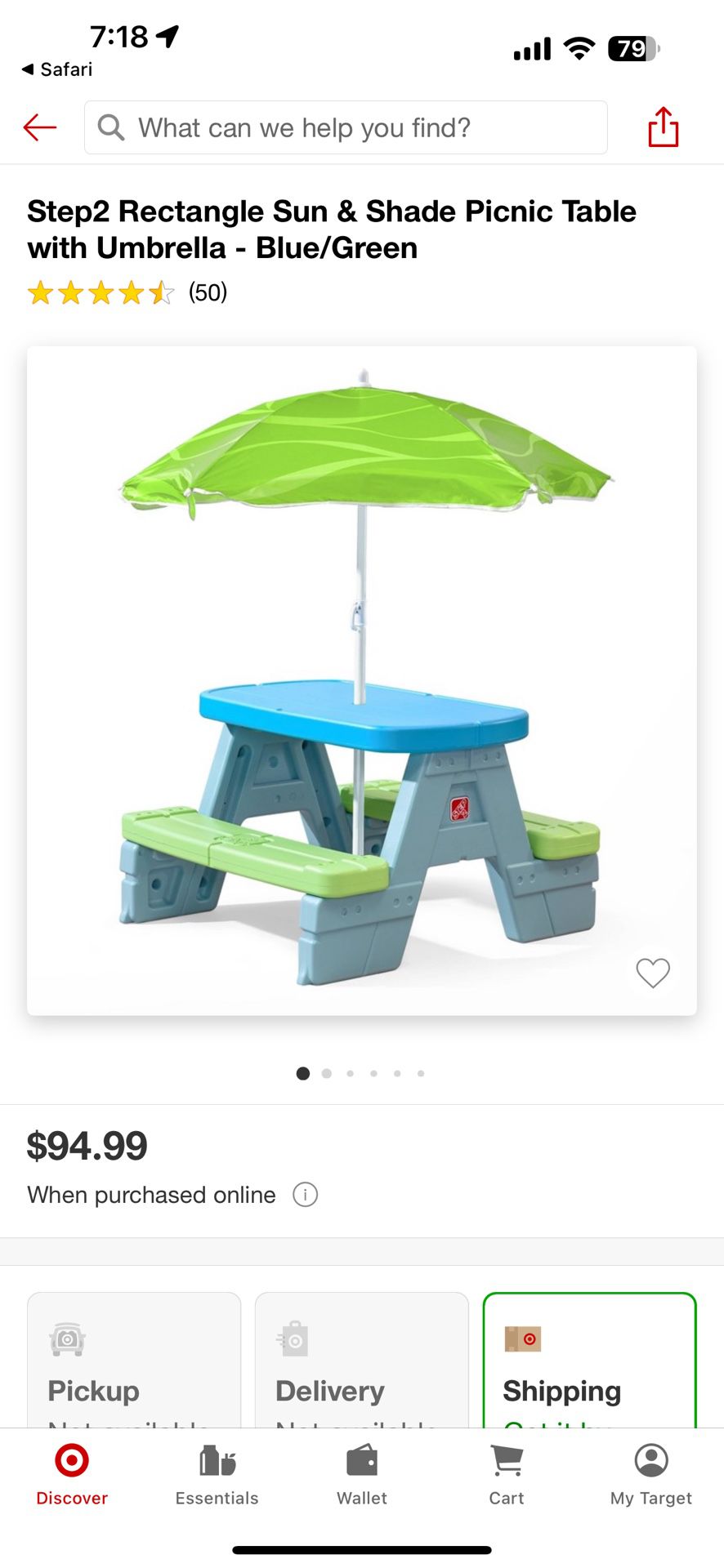 Step 2 Picnic Table for Kids 