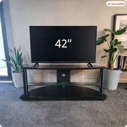 Contemporary Corner TV Stand – Elegant Entertainment Center
