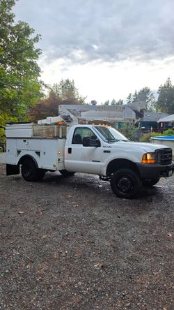 2000 Ford f450 super duty bucket truck 7.3 turbo diesel