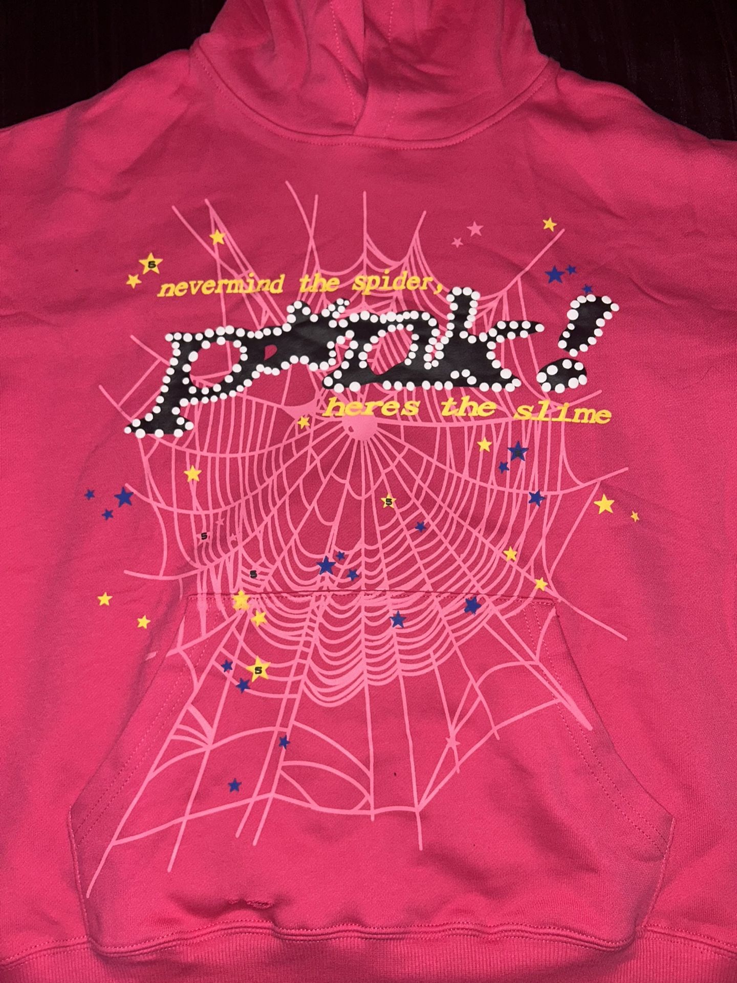 Pink spider hoodie