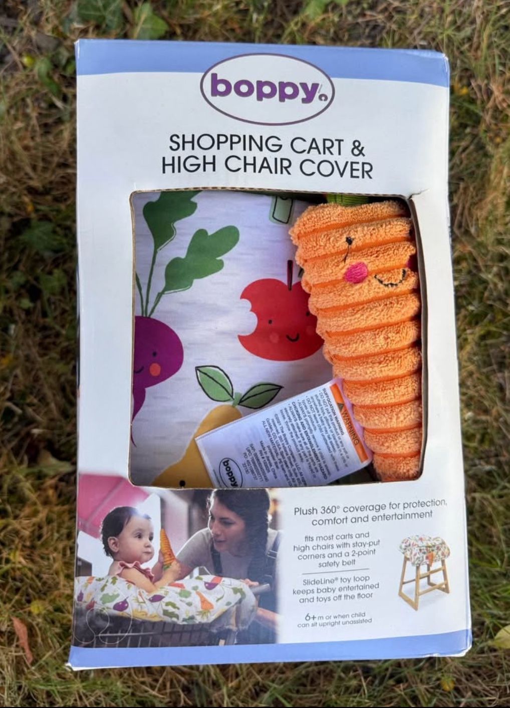 Boppy Shopping Cart Cover - Farmer’s Market Veggies Print