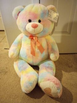 Rainbow Bear Stuffed Toy