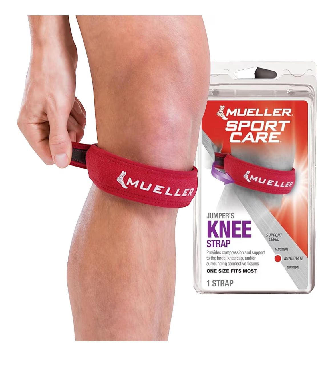 MUELLER Sports Jumper's Knee Single Strap for Men and Women