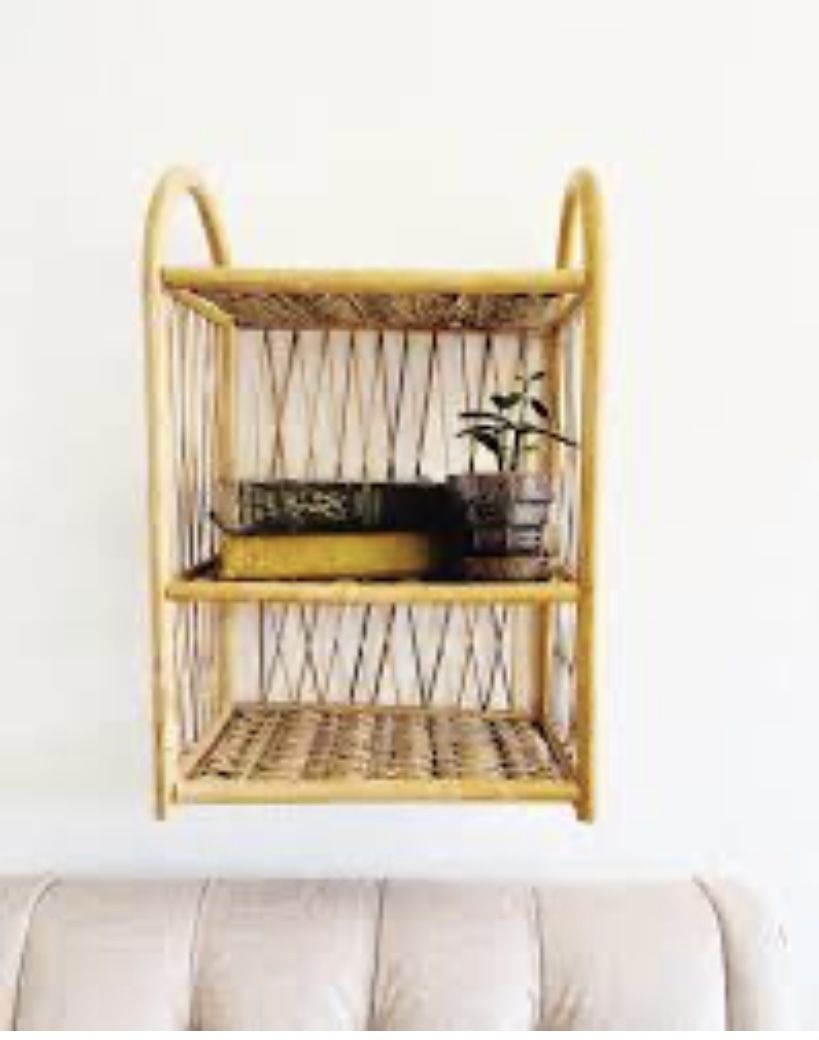 Vintage 2 Tiered Bamboo Shelf