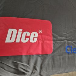DICE  BLACK LARGE CONVENTION  CLOTH