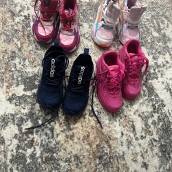 4 pairs assorted brand kids sneakers