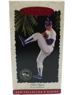 Hallmark 1996 Nolan Ryan Baseball Baseball Tree Ornament