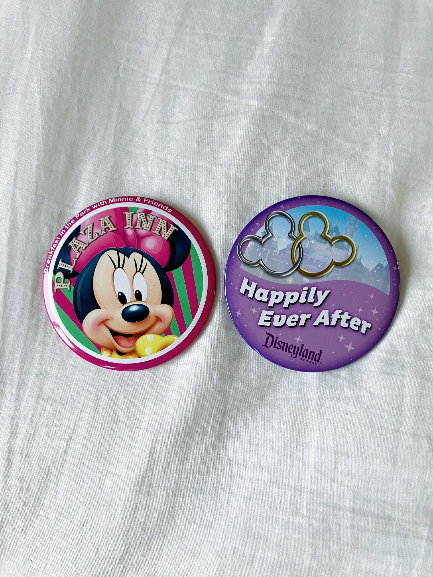Disneyland Anaheim California Pins: Set of 2