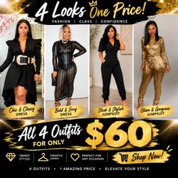 New Size Medium Combo , You get 4 outfits