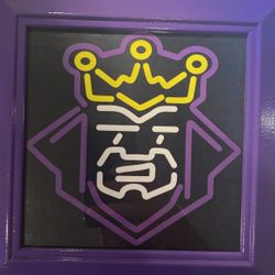 LOS ANGELES KINGS HOCKEY NEON KING EMBLEM 