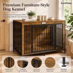 FurnPulse Furniture-Style Dog Kennel Crate