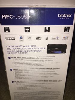 Brother Color inkjet all in one printer copy scan fax MFC-J895DW