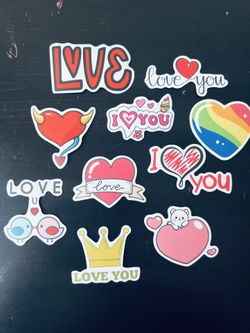 Handmade Love Stickers 