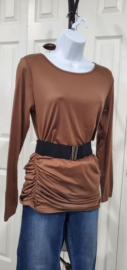 Blusa color cafe