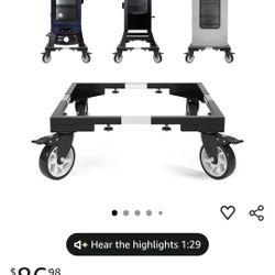 I'Ezonk 5 Inch Casters Wheels All Steel Smoker Stand，Electric Smoker&Vertical Electric Smoker&Digital Electric Smoker Universal Mobile Stand
