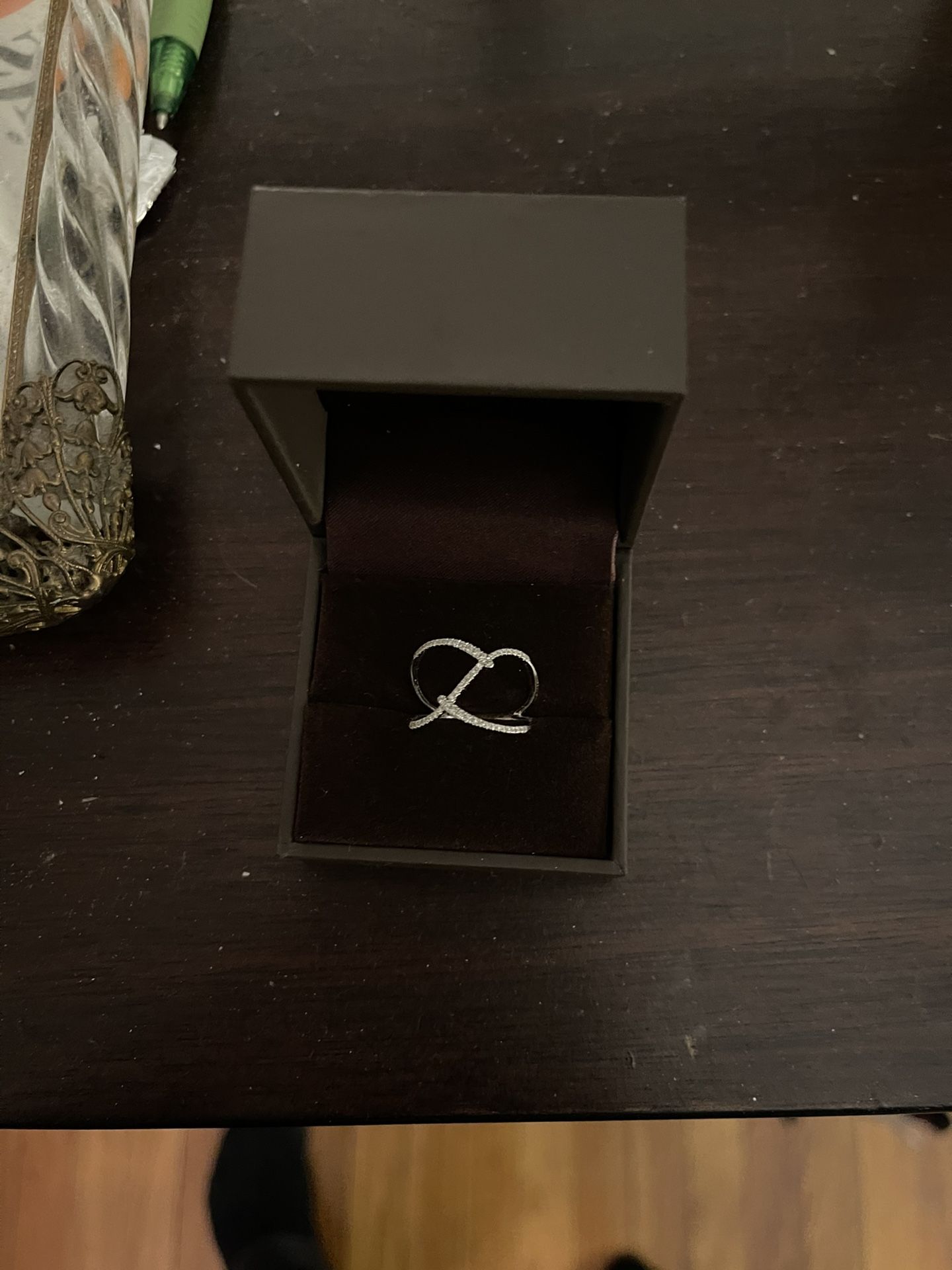 14k White Gold Diamond Ring
