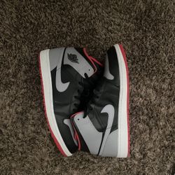 Air Jordan 1 Mid Bred Shadow Black Cement Grey Shoes