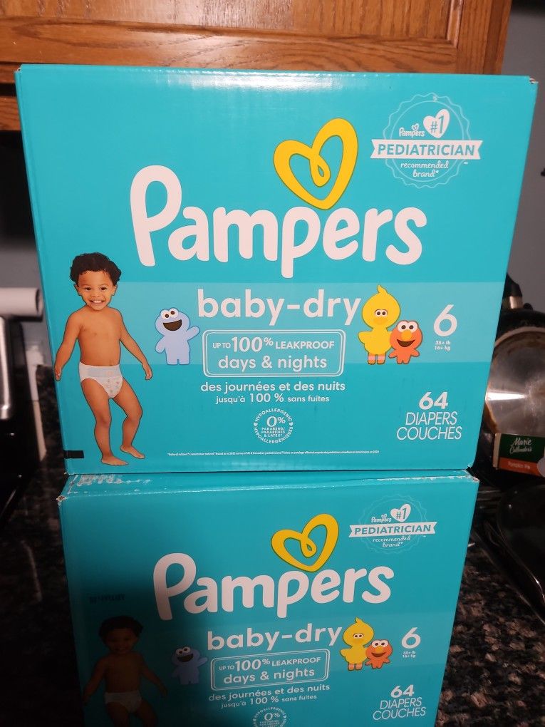 Pampers Baby Dry Size 6 $23