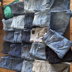 Lot of 25 Designer Women’s Denim Jeans Sz 26 27 Frame Mother Rag & Bone J Brand Paige Free People AG
