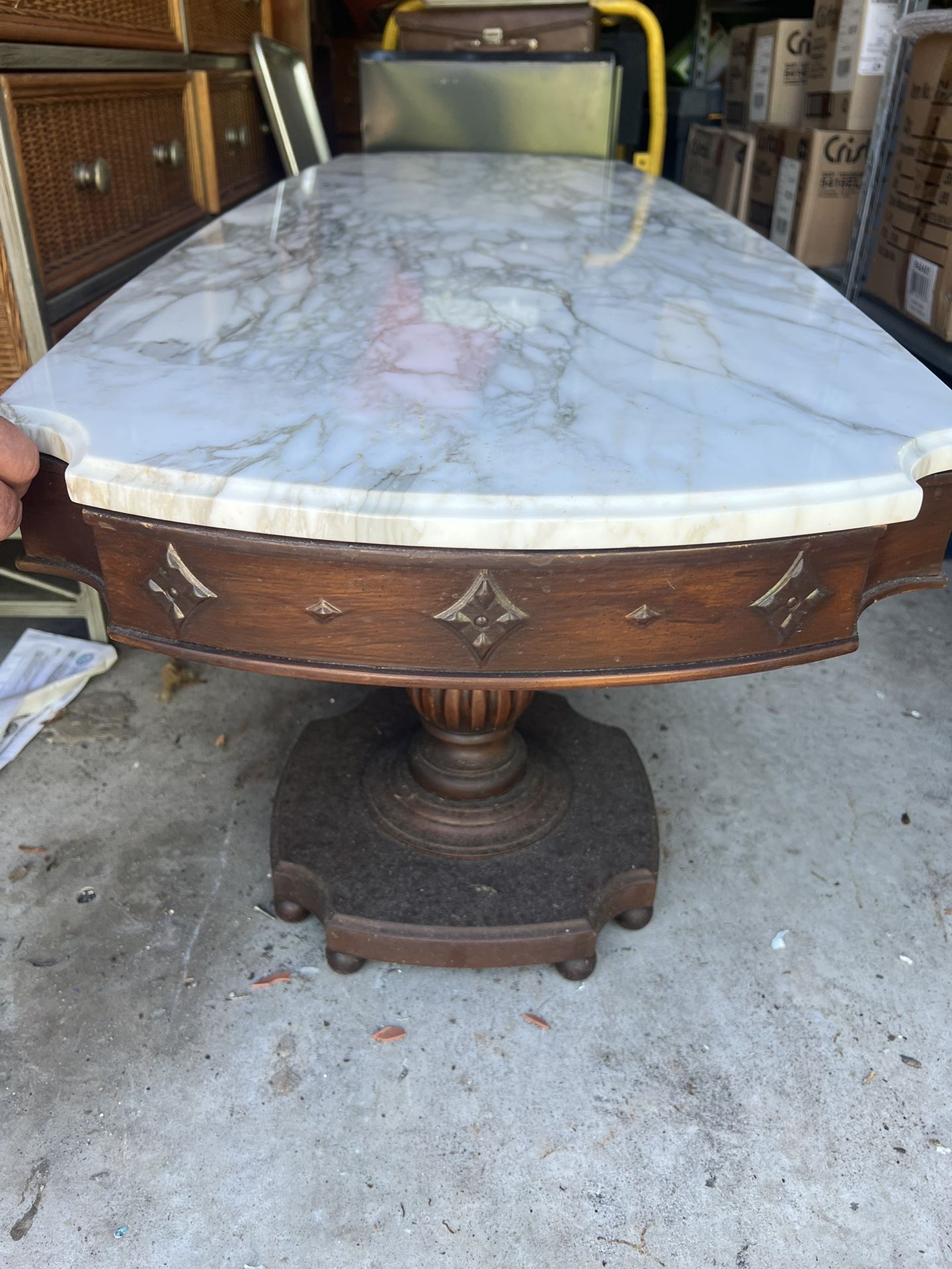 Antique Marble Coffee Table