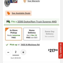 4 Rotor + Front Brakes + Back Brakes 