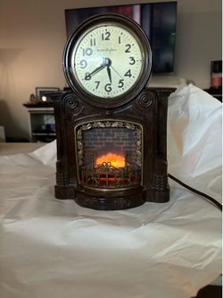Mid-century modern Master crafters vintage fireplace clock