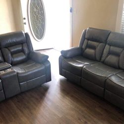 New Recliner Couch and Loveseat Only $50 down payment