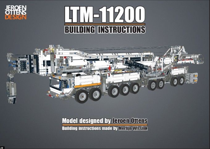 "Lego" Liebherr LTM 11200 Crane with Power Functions Kits 8128 Pieces