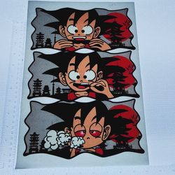 Iron On Heat Transfer  Good For T-shirts Sweaters Jackets T Shirt Design Size Is About 14x10 Kid Goku #347