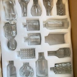 Mini Glass Vases 15pcs