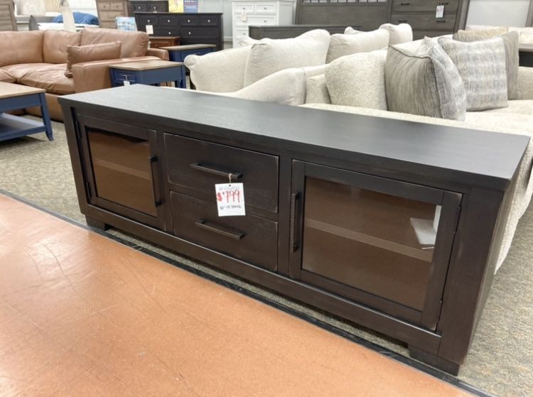 New 80” Black TV Stand