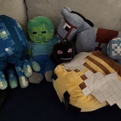 Minecraft Soft Plushie Lot 