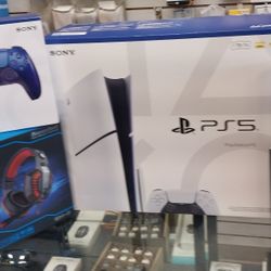 PS5 Disc 1TB New Bundle With Controller And Free Gaming Headphones On Payment Options  With $49 Down