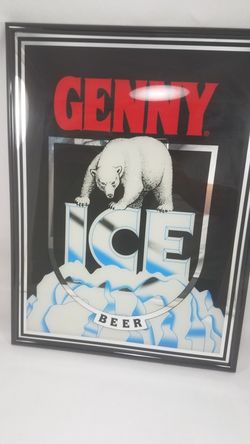 Genny Ice Beer Mirror Sign