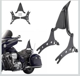 Detachable Sissy Bar, Passenger Backrest, Quick Release for for Indian Chieftain Roadmaster Springfield, Challenger