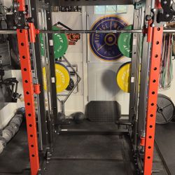 RitFit All-In-One Gym Smith Machine Half Rack Cable Pulley Retails for $1800