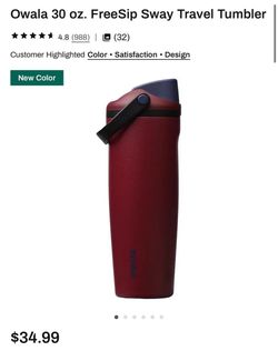 Owala Burgundy (New Color)$30
