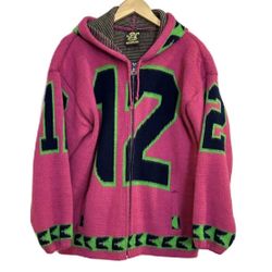 Tejidos Riminahui 12th Man Alpaca Zip Up‎ Hoodie Jacket Seahawks Men’s Medium
