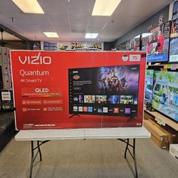 VIZIO 75 INCH QUANTUM QLED TV'S IN STOCK NOW VQD75M0801 W/WARRANTY - PAYMENT PLANS