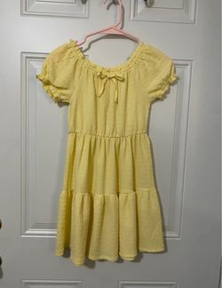 Yellow Girl's  Dress size 8
