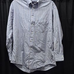 Mens Striped Button Down Shirt 