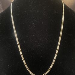 NEW - 24” 3mm Diamond Cut Cuban Italian Chain - Sterling Silver - Stamped 925 Italy