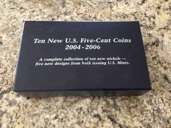 TEN NEW U.S. FIVE-CENT COINS 2004-2006