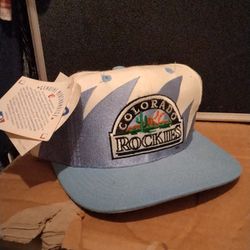 Vintage Limited Edition Rockies Sharks Tooth Snapback, And 3 Other Limited Edition Rockies Hats