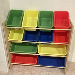 Toy Organizer With 12 Bins
