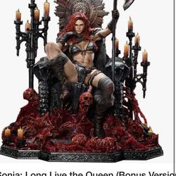 Red Sonja She Devil Statue