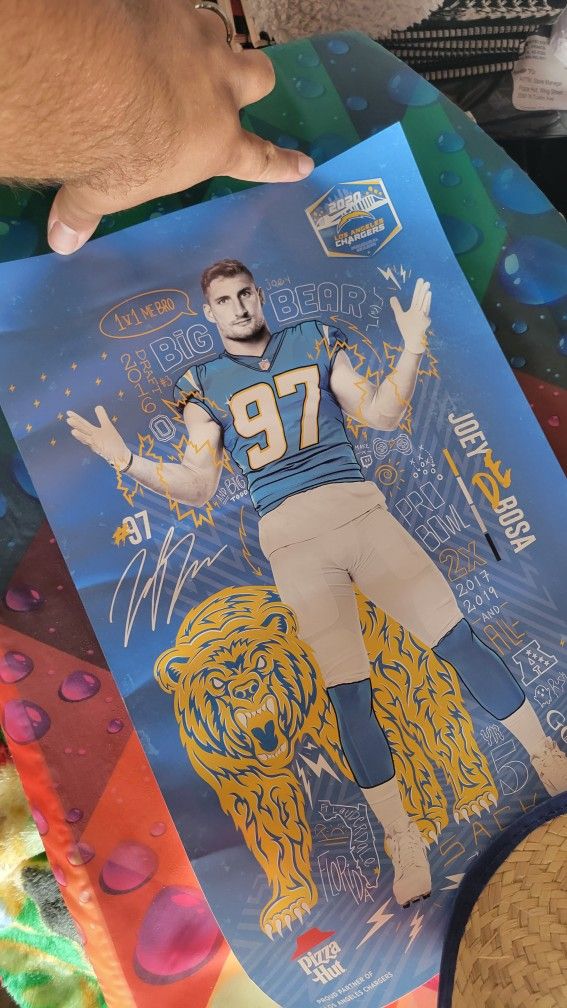 Joey Bosa Pizza Hut Exclusive Poster 2020