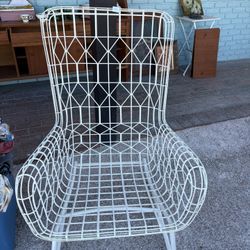 Vintage Wire White Chair