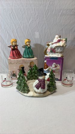 Christmas Holiday Figurine and Decor Lot