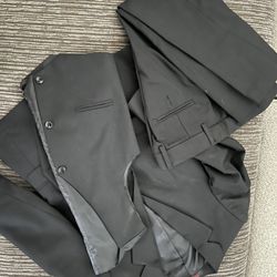 Little Boys Suit Set Black